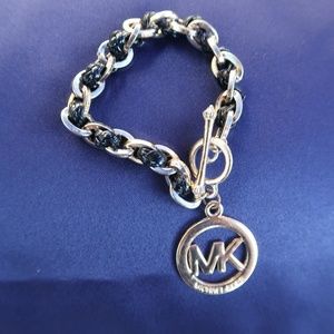 Michael Kors GP chunky-bracelet w/large MK dangle